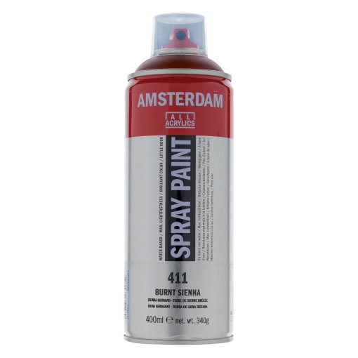 Tinta Spray Acrílica AMSTERDAM Terra Siena Queimada 411 400ml