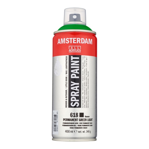 Tinta Spray Acrílica AMSTERDAM Verde Claro 618 400ml