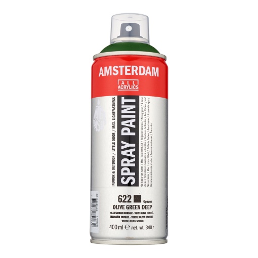 Tinta Spray Acrílica AMSTERDAM Verde Azeitona Escuro 622 400ml