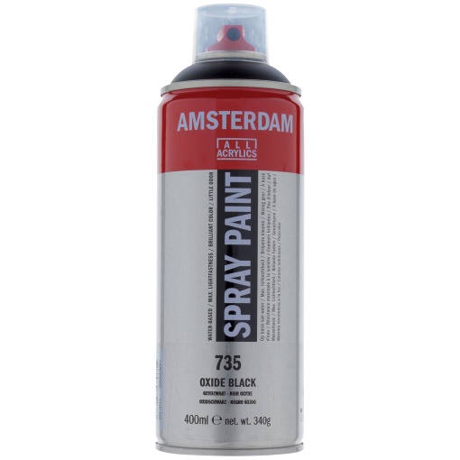 Tinta Spray Acrílica AMSTERDAM Preto Óxido 735 400ml
