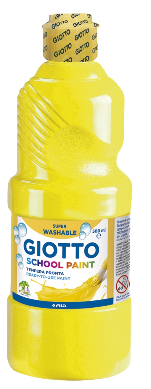 Guache GIOTTO Lavável 500ml amarelo primário