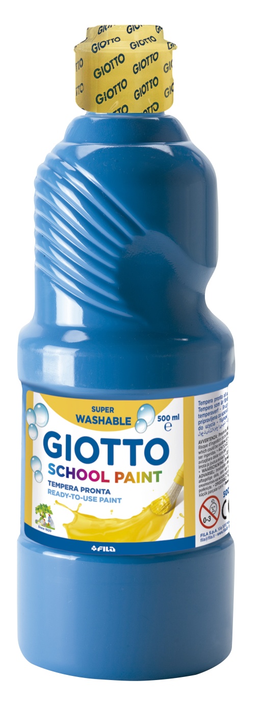 Guache GIOTTO Lavável 500ml azul cyan