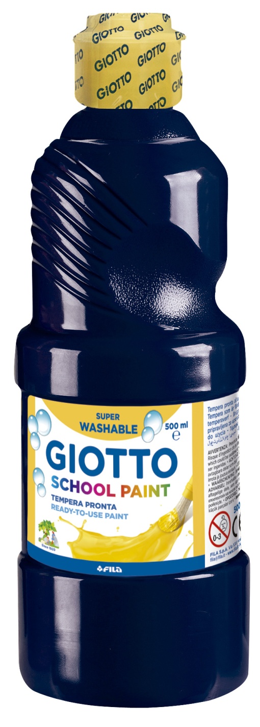 Guache GIOTTO Lavável 500ml preto