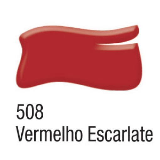 Tinta para Vidro ACRILEX Vitro 150º Vermelho Escarlate 508 37ml