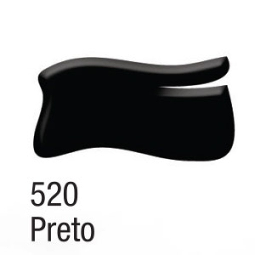 Tinta para Vidro ACRILEX Vitro 150º Preto 520 37ml