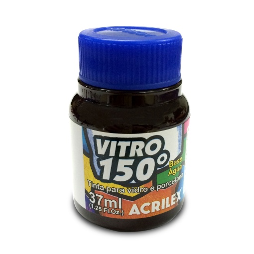 Tinta para Vidro ACRILEX Vitro 150º Castanho Escuro 526 37ml
