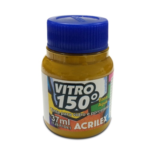 Tinta para Vidro ACRILEX Vitro 150º Amarelo Ocre 564 37ml