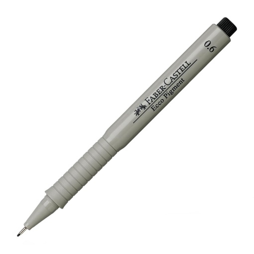 Fineliner FABER-CASTELL ECCO Pigment 0,6mm preto