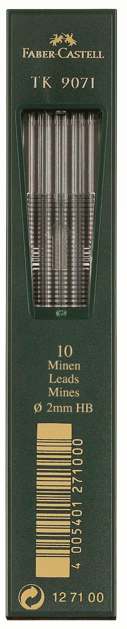 Minas FABER-CASTELL Tk 9071 2mm HB 10 unidades