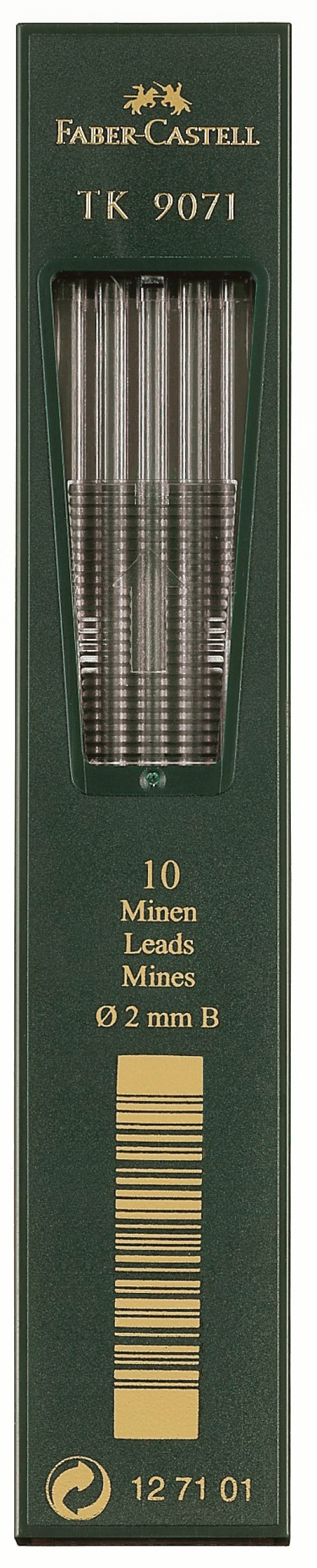 Minas FABER-CASTELL Tk 9071 2mm B 10 unidades