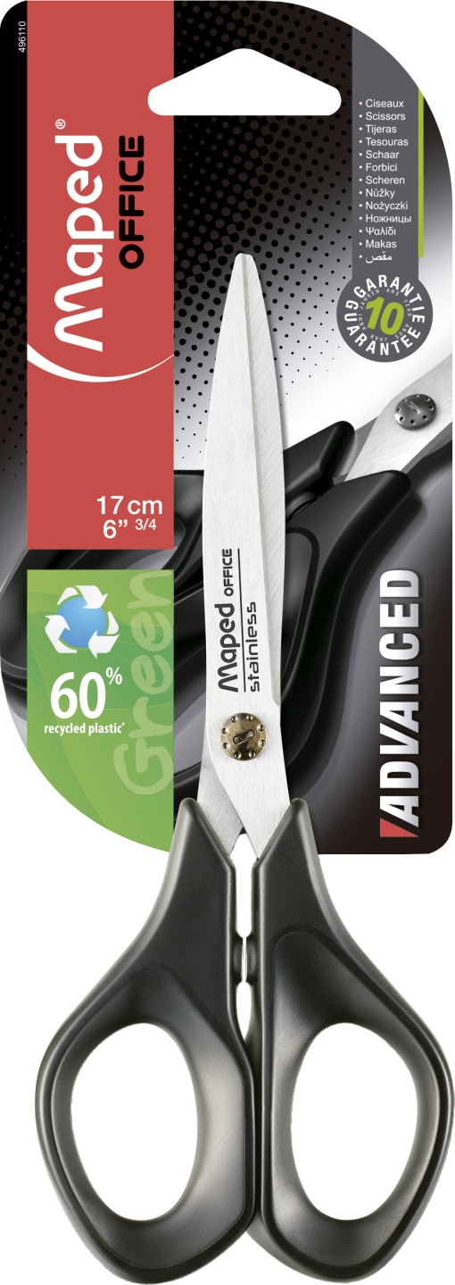 Tesoura de Escritório 6 3/4'' 17cm MAPED Advanced Green