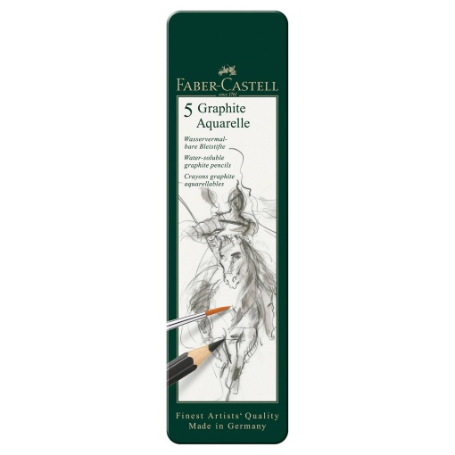 Lápis Grafite FABER-CASTELL Aquarelle (5 unidades)