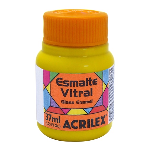 Esmalte Vitral ACRILEX Amarelo 522 37ml