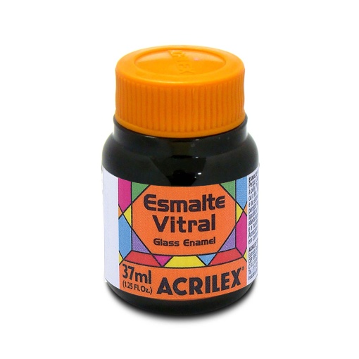 Esmalte vitral ACRILEX preto 520 37ml