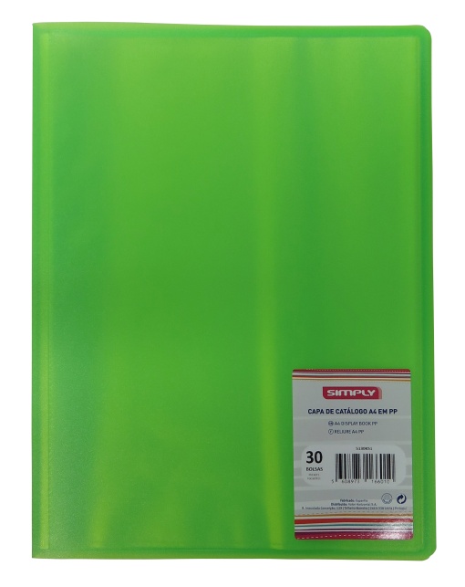 Portefólio SIMPLY A4 30 Bolsas Verde