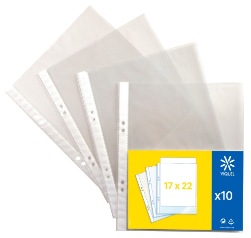 Bolsa de catálogo A5 cristal 50 mic (10 unidades) VIQUEL