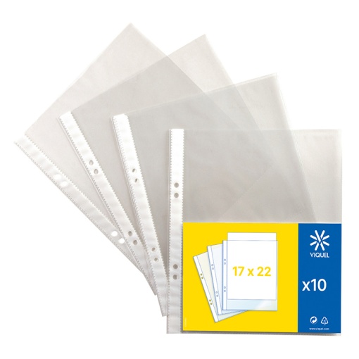 Catalog bag 170x220mm crystal 50mic (10 units) VIQUEL