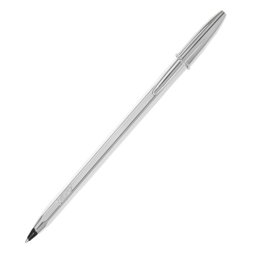Esferográfica BIC Cristal Shine Celebrate 1mm Preto Prateada