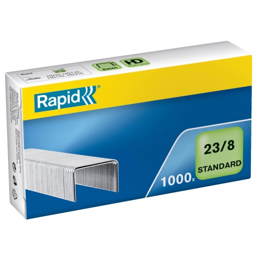 Agrafos 23/8 RAPID Standard Caixa com 1000
