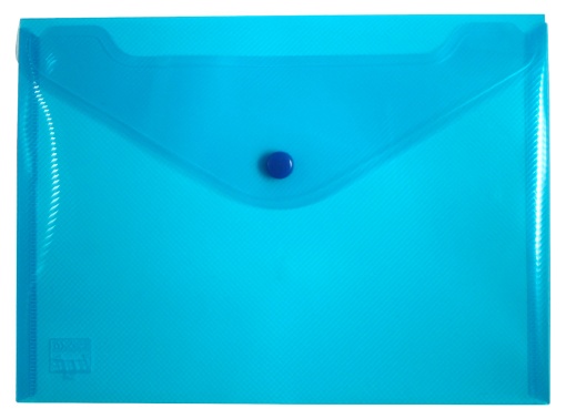 Bolsa para Documentos Fecho Botão A5 Tipo Envelope Azul