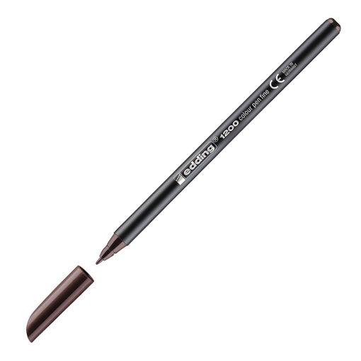 Marcador EDDING 1200 1mm castanho escuro