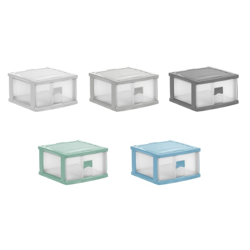 Gaveta multiusos KOZZI 37,5x37,5x21,5cm cores sortidas 12.610g
