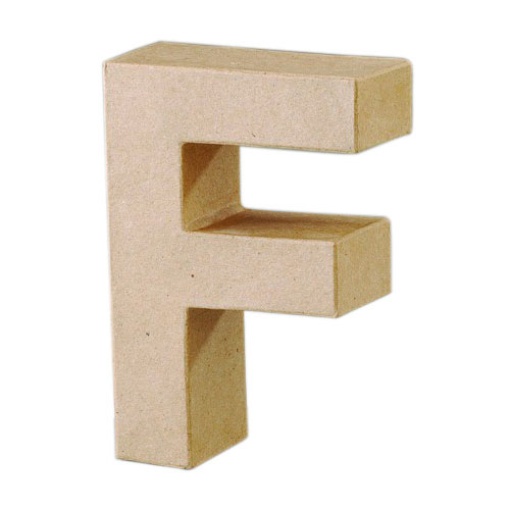 Letra Papel Mache F 17cm