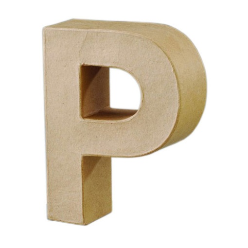 Letra Papel Mache P 17cm