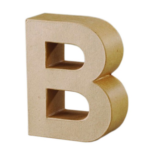 Letra Papel Mache B 17cm