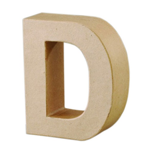 Letra Papel Mache D 17cm