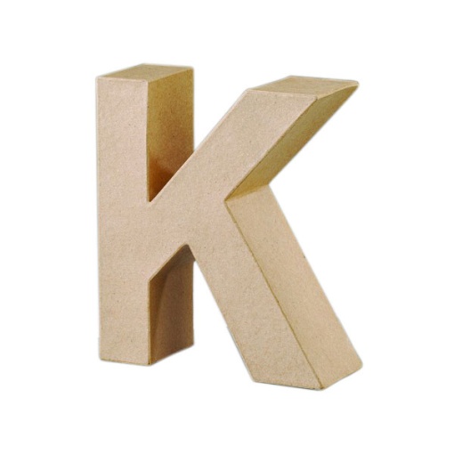 Letra Papel Mache K 17cm