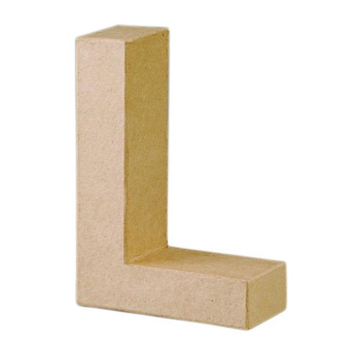 Letra Papel Mache L 17cm