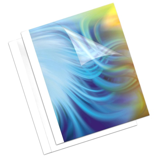 Capa Térmica A4 6mm Branco caixa com 100 FELLOWES