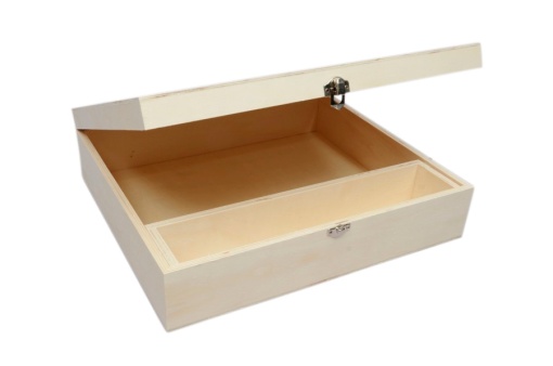Caixa de batizado em madeira 34,5x30x9cm 87590
