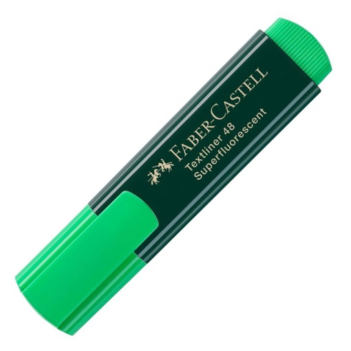 Faber-Castell Textliner 48 1-2-5mm Green Fluorescent Highlighter