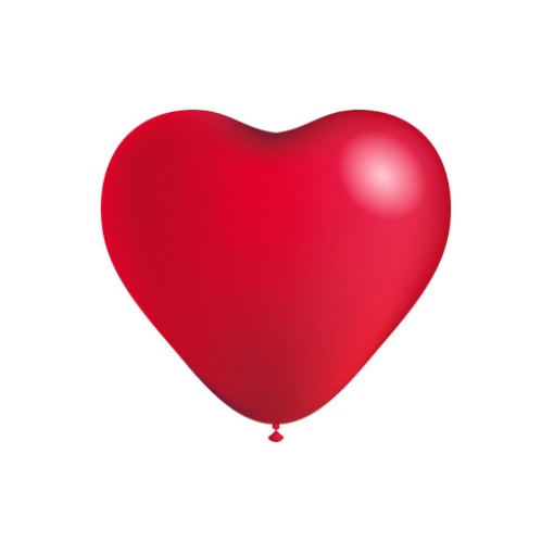 Balão de látex coração 16cm 5ö vermelho (100 unidades) BALLOONIA