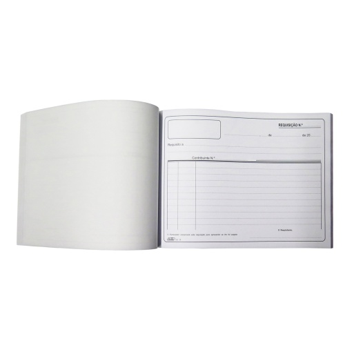 Livro de Requisições Autocopiativo 210x150mm Modelo 18R 50 folhas
