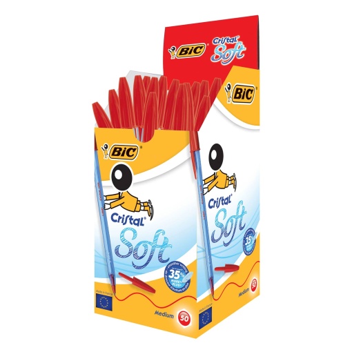 Esferográfica BIC Cristal Soft Vermelho