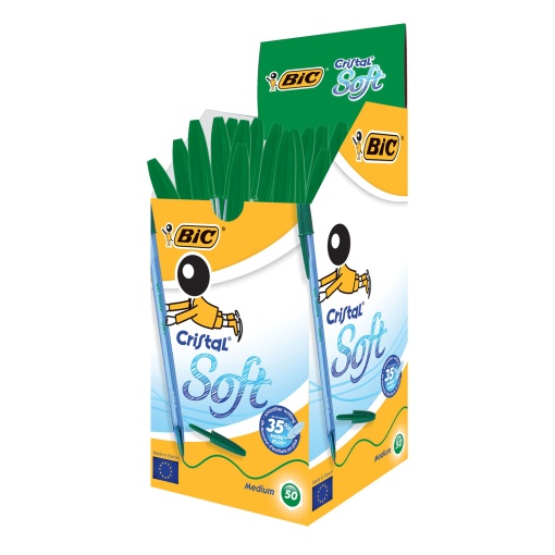 Esferográfica BIC Cristal Soft Verde