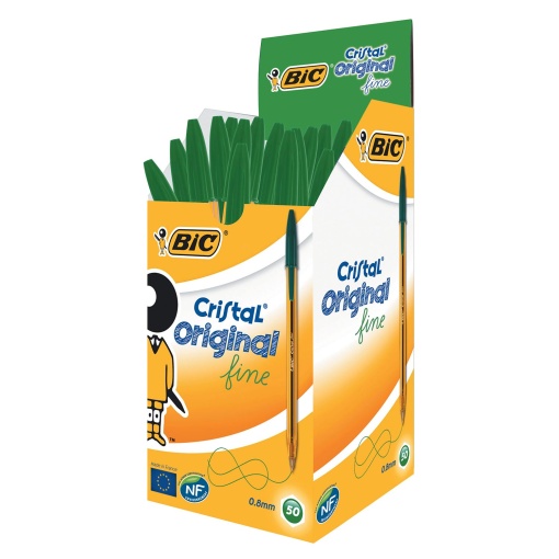 Esferográfica BIC Cristal Fine Verde