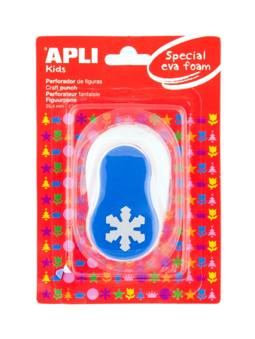 Furador para papel/eva 25mm floco neve APLI