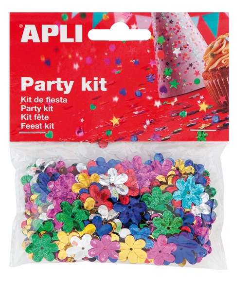 Confettis Metalizados Flores 13mm 14g APLI