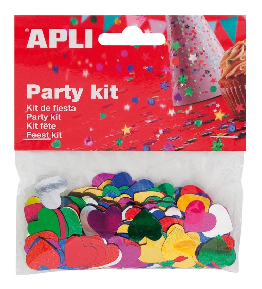 Confettis Metalizados Corações 15mm 14g APLI