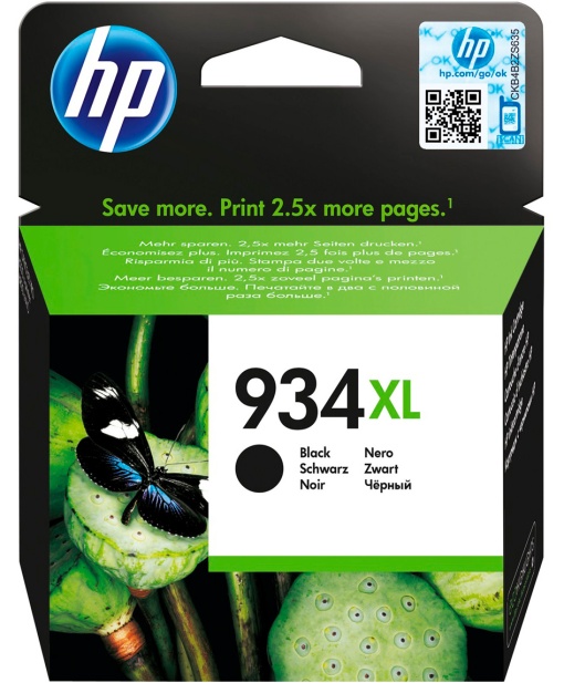 Tinteiro HP 934XL Preto OC2P23AE J6812/6815 Pro 6230/6830/6835 Alta Capacidade