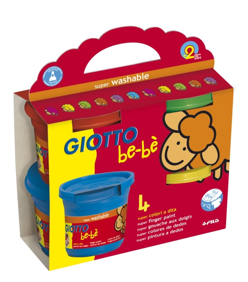 Pintura de Dedos GIOTTO Be-Bè (4x150ml)