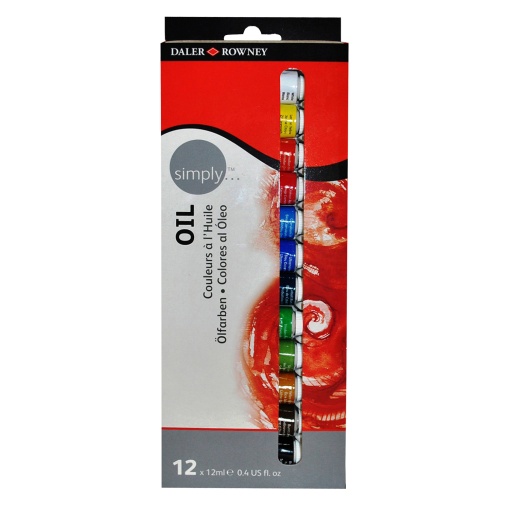 Tinta Óleo DALER-ROWNEY SIMPLY 12ml caixa com 12 unidades