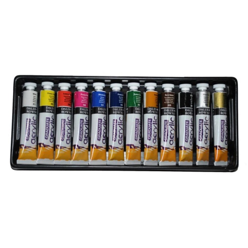 Tinta Acrílica DALER-ROWNEY Graduate 12 Cores 12x22ml