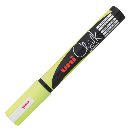 Marcador de giz líquido UNI Pwe-5m 2,5mm amarelo 9