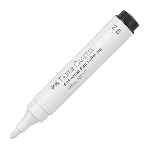 Marcador FABER-CASTELL Pitt Artist Pen 2,5mm branco