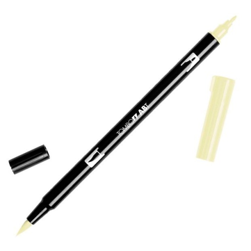 Brush pen aguarelável TOMBOW 2 pontas ABT-020 laranja claro